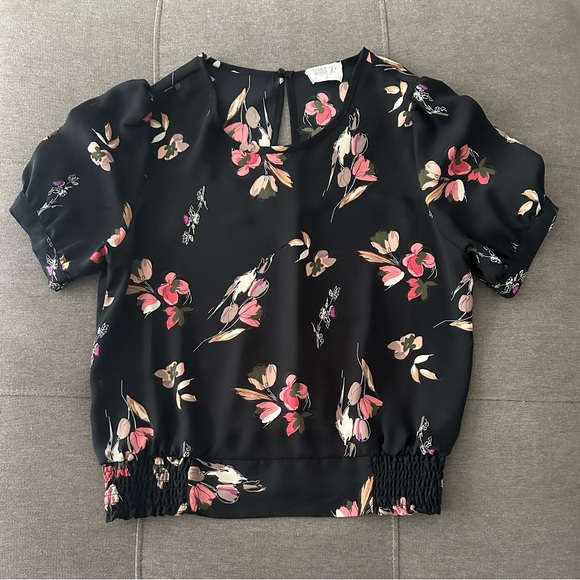 Sienna Sky  Floral Black Women's Top - Picture 5 of 6